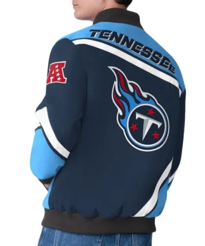 Tennessee Titans Maximum Racing Jacket - Navy