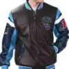 NFL Tennessee Titans Varsity Full-Zip Black Leather Jacket