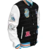 Mens Miami Dolphins Wool Letterman Jacket