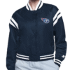 Tennessee Titans Printed Logo Varsity Satin Jacket