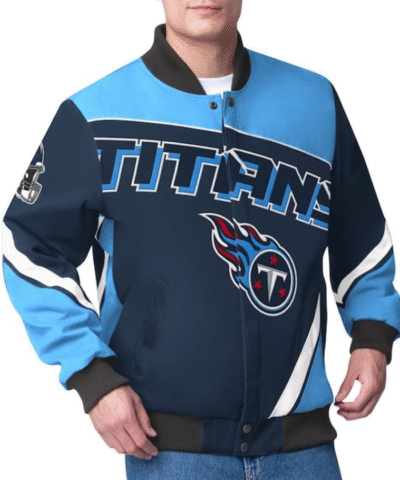 Tennessee Titans Maximum Racing Navy Jacket