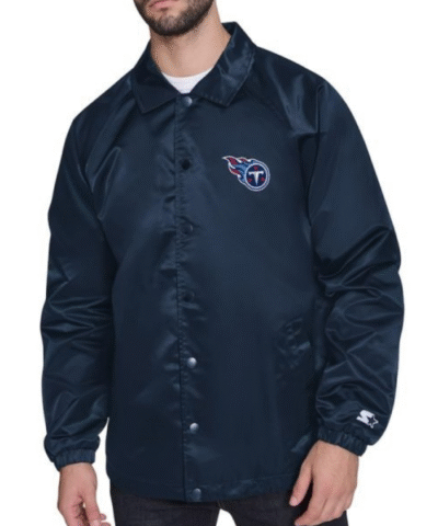 Tennessee Titans Retro Logo Coaches Jacket