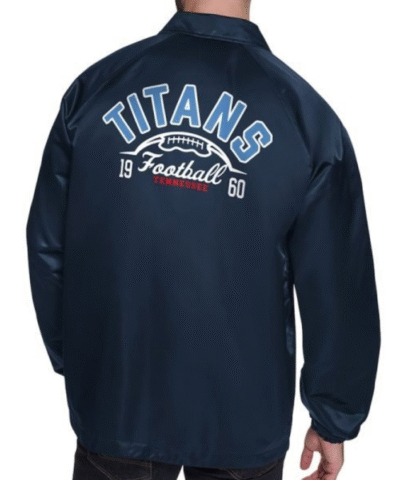 Tennessee Titans Retro Logo Coaches Jacket
