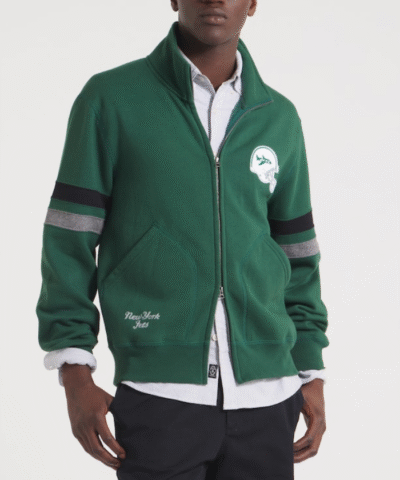 Men's New York Jets x Todd Snyder Green Fleece Jacket