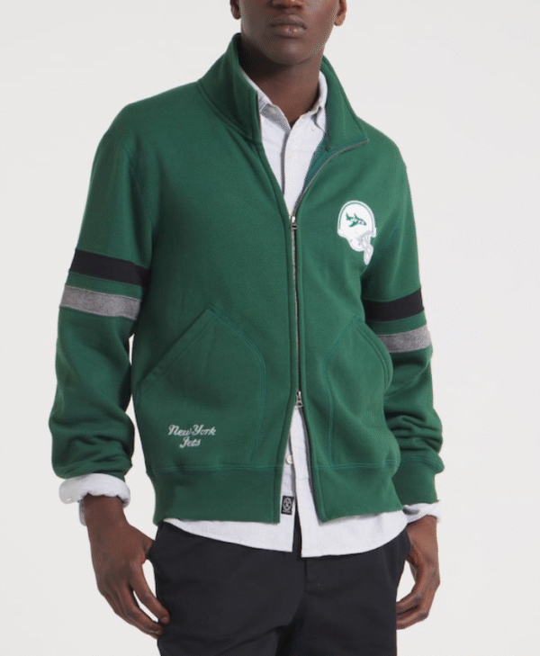 Men's New York Jets x Todd Snyder Green Fleece Jacket