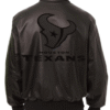 Houston Texans Bomber Black Leather Jacket