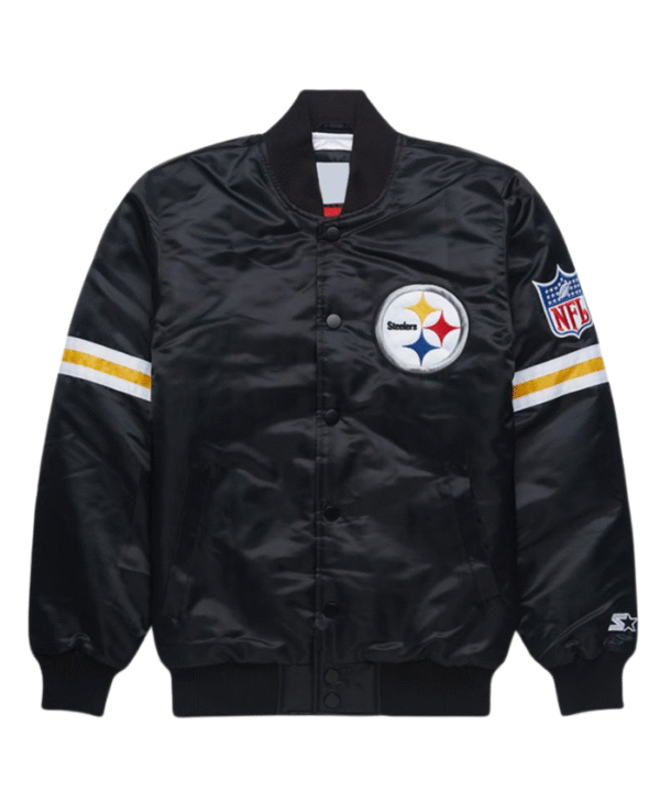 Pittsburgh Steelers NFL Black Bomber Jacket
