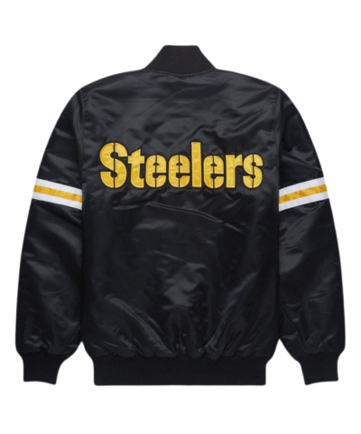 Pittsburgh Steelers NFL Black Bomber Jacket