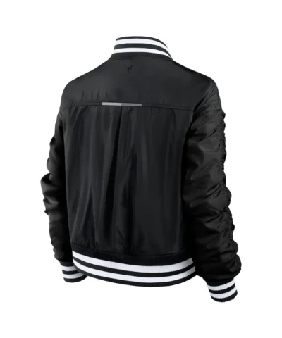 Women Cincinnati Bengals Black Elements Wave Satin Jacket