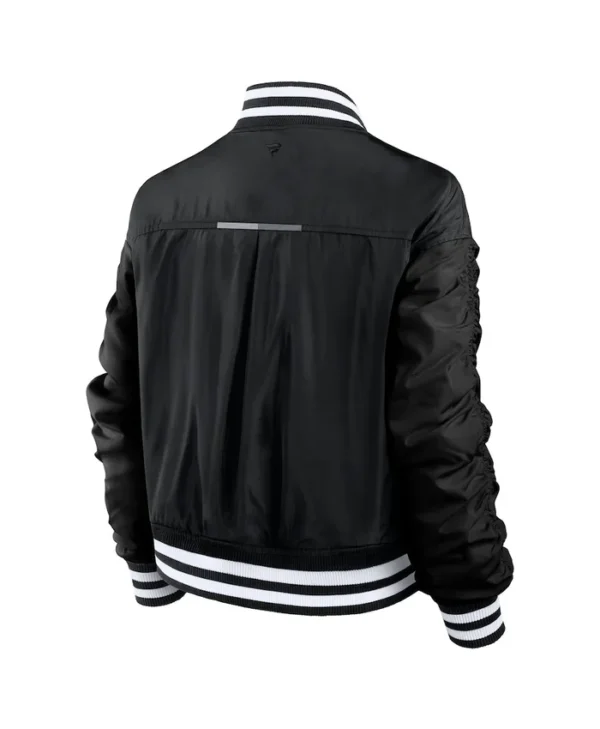 Women Cincinnati Bengals Black Elements Wave Satin Jacket