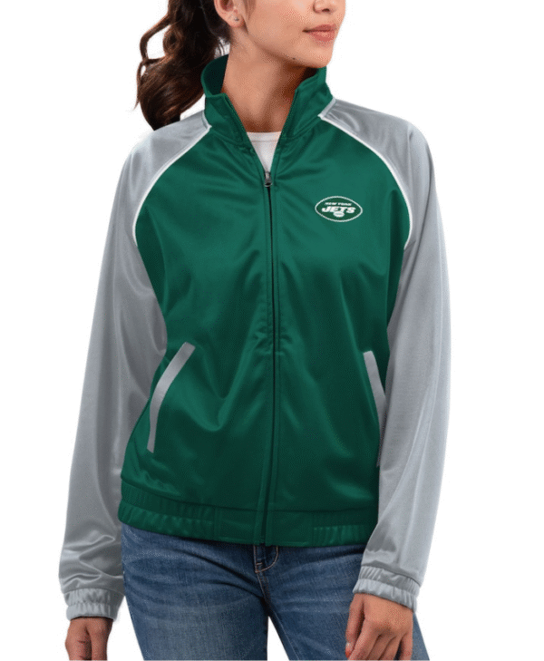 Women's New York Jets Green Track Jacket
