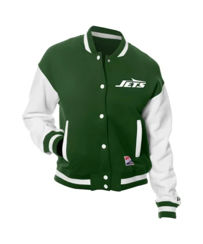 Women's New York Jets New Era Green Fleece Jacket