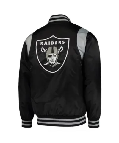 black-silver-las-vegas-raiders-prime-time-varsity-satin-jacket