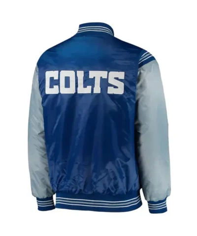 Indianapolis Colts Grey and Blue Enforcer Jacket