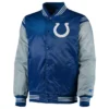 Indianapolis Colts Grey and Blue Enforcer Jacket