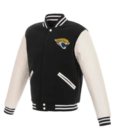jacksonville-jaguars-black-and-white-varsity-jacket