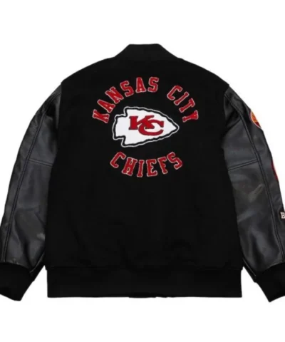kansas-city-chiefs-blackout-vintage-logo-varsity-jacket