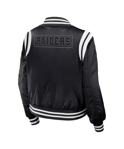 las-vegas-raiders-black-bomber-full-zip-jacket