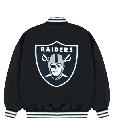 las-vegas-raiders-gray-and-white-rib-bomber-black-jacket