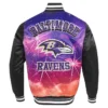 men-pro-standard-black-baltimore-ravens-sublimated-satin-full-snap-jacket