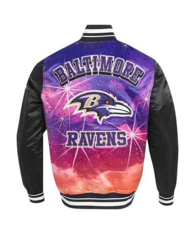 men-pro-standard-black-baltimore-ravens-sublimated-satin-full-snap-jacket