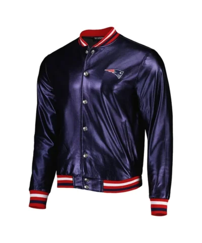 new-england-patriots-navy-metallic-jacket