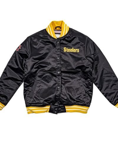 nfl-pittsburgh-steelers-black-heavyweight-satin-jacket