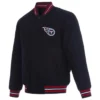 Tennessee Titans Navy Varsity Wool Jacket