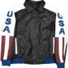 American Flag Vintage Leather Jacket