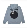 8 ball hoodie - Grey Back