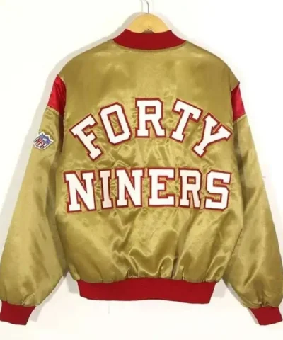 80’s San Francisco 49ers Teddy Gold Satin Jackt