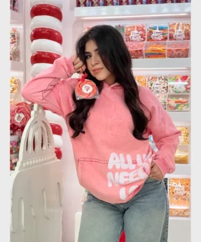 All-We-Need-Is-Love-Pink-Oversized-Hoodie