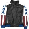 American Flag Vintage Leather Jacket
