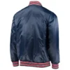 Atlanta Braves The Diamond Full-Snap Satin Navy Jacket