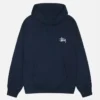 Basic Stussy Pullover Navy Blue Hoodie