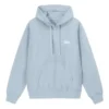 Basic Stussy Pullover Sky Blue Hoodie