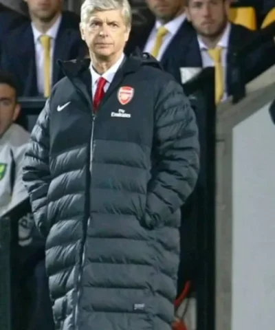 Buy Now Chief of Global Football Development Arsene Wenger Long Black Puffer Coat