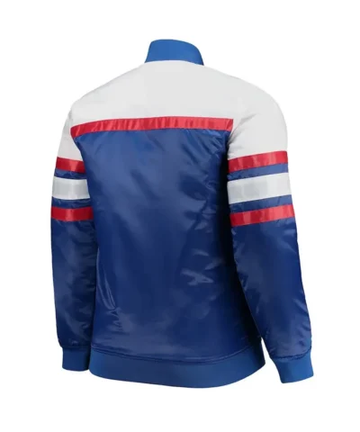 Coaches Atlanta Braves Special Script Full-Snap Satin Blue White Jacket