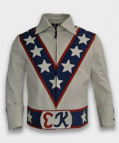 Daredevil Evel Knievel Motorcycle Leather Jacket