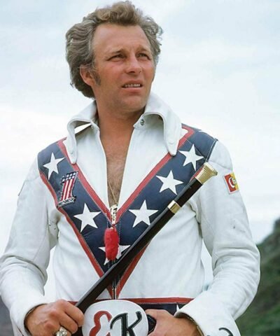 Daredevil Evel Knievel Motorcycle Leather Jacket