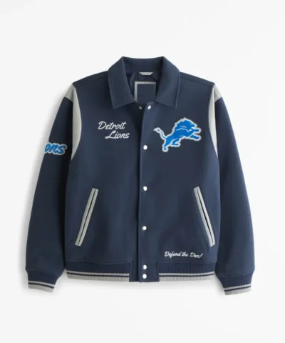Detroit Lions Varsity Bomber Jacket