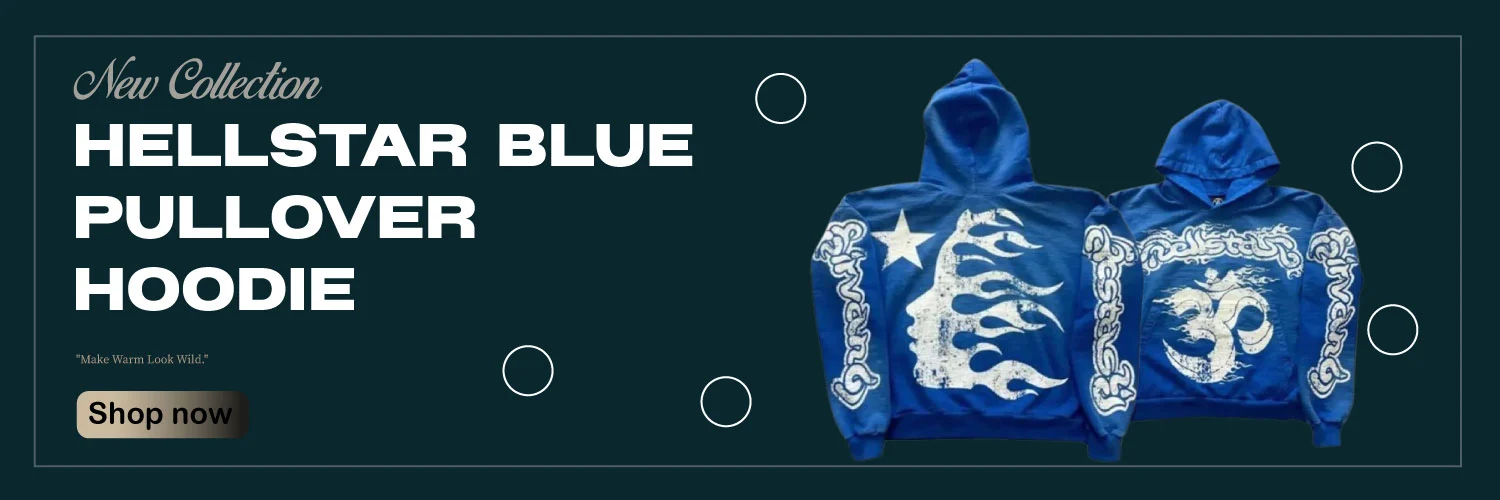 Hellstar Blue Pullover Hoodie