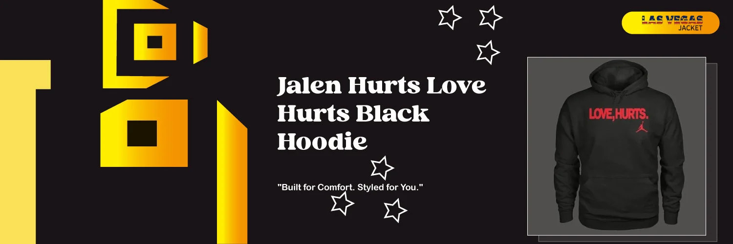 Jalen Hurts Love Hurts Black Hoodie