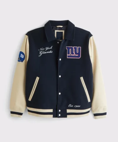 New York Giants Varsity Bomber Jacket