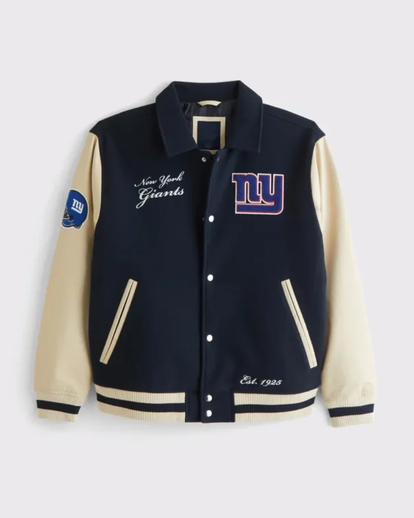 New York Giants Varsity Bomber Jacket