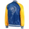 LA Rams Lead-Off Satin Bomber Jacket