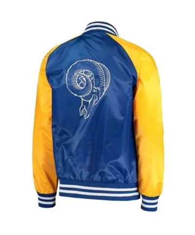 LA Rams Lead-Off Satin Bomber Jacket