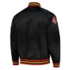 Lightweight Milwaukee Braves Raglan Satin Black Jacket