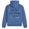 Lonely Ghost Blue Hoodie Back View