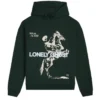 Lonely Ghost Green Hoodie Front View